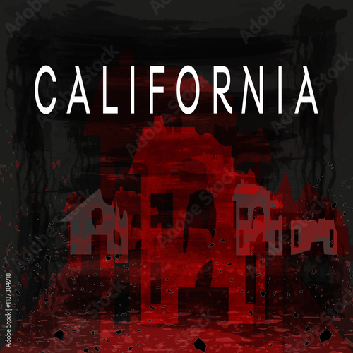 The fires in Los Angeles, California