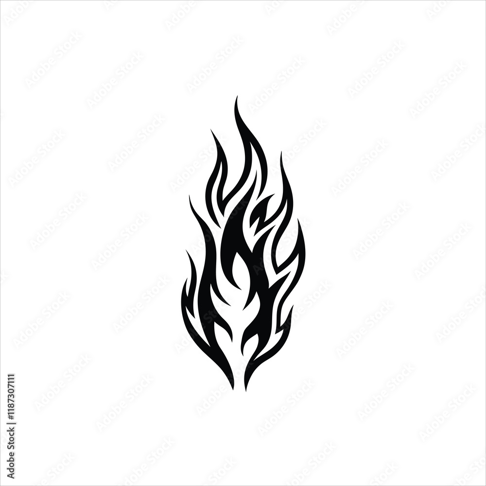 Fire Furnace Icon Logo Vector Design Template on White Background Fire Furnace Icon Logo Vector Design Template on White Background