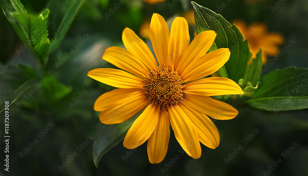 bright yellow flower in natural light with green foliage for garden enthusiasts floral photography lovers or travel websites high quality photography bright yellow flower in natural light with green foliage for garden enthusiasts floral photography lovers or travel websites high quality photography