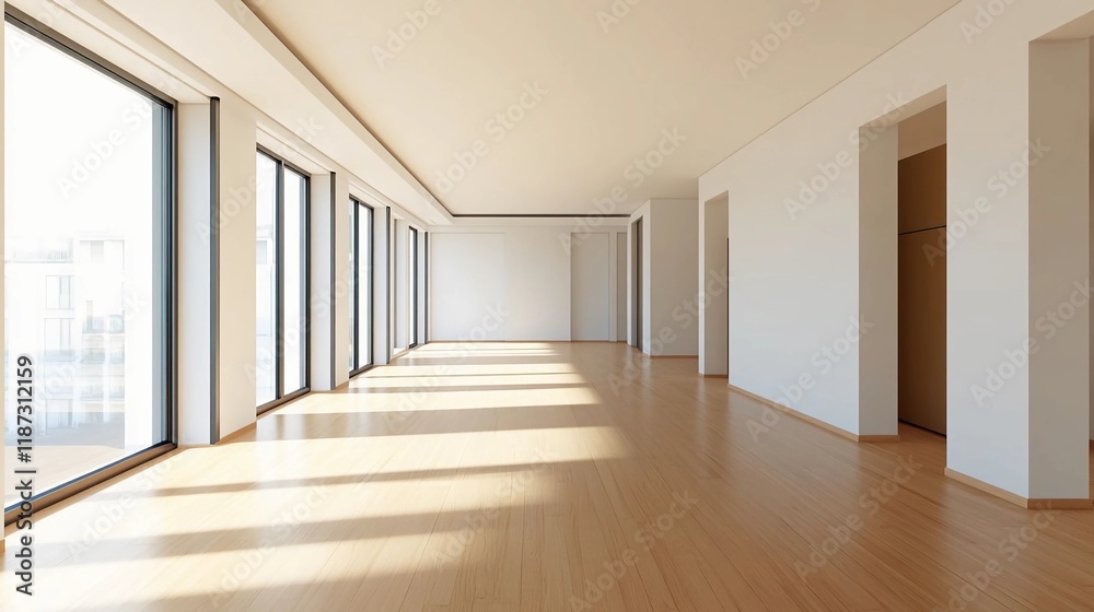 a bright empty room with natural light streaming in symbolizing a fresh start or transition to a new location, real estate moving concept a bright empty room with natural light streaming in symbolizing a fresh start or transition to a new location, real estate moving concept