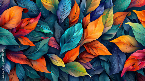 A modern canvas wall frame and lavish foliage	