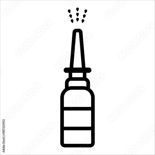 nasal drops icon vector illustration symbol