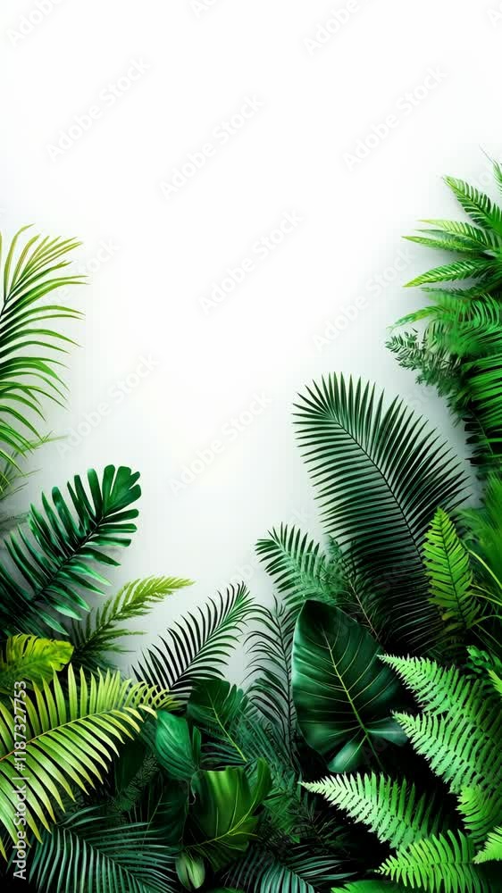 Vibrant green foliage fills the space with an array of textures and shades in a fresh and natural indoor setting Vibrant green foliage fills the space with an array of textures and shades in a fresh and natural indoor setting