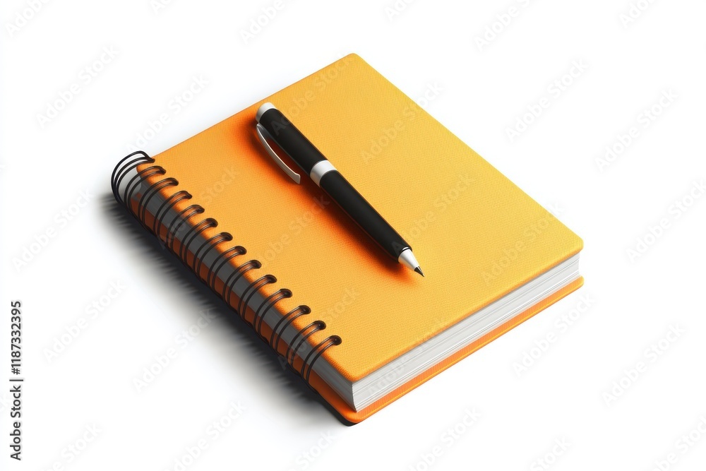 3D Notebook Isolated and White Background 3D Notebook Isolated and White Background