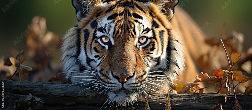 Fototapeta premium Close-up Portrait of a Majestic Tiger