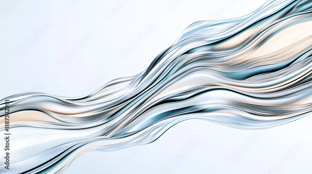 Abstract waves and graphic design in flowing motion with smooth colors and elegant style Abstract waves and graphic design in flowing motion with smooth colors and elegant style