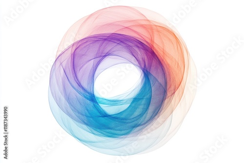 Minimalist Mandala Isolated on White Background