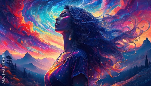 Surreal Sunset: A Vibrant Moment of Reflection