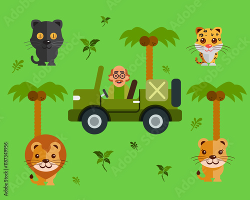 Jungle Adventure: Jeep Journey for Kids