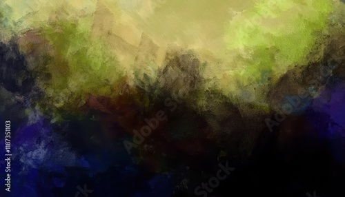 Dark  Grungy Abstract Watercolor Paint Background with Vibrant Colors and Textured Grunge Texture Perfect for Creative Projects and Design Elements