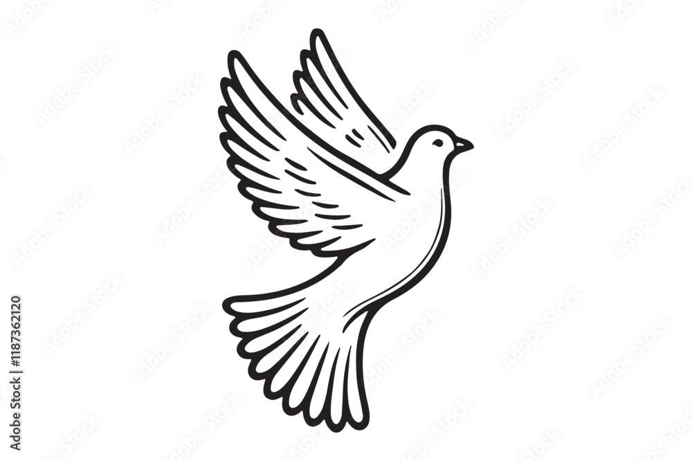 Peace symbol, dove icon vector template Peace symbol, dove icon vector template