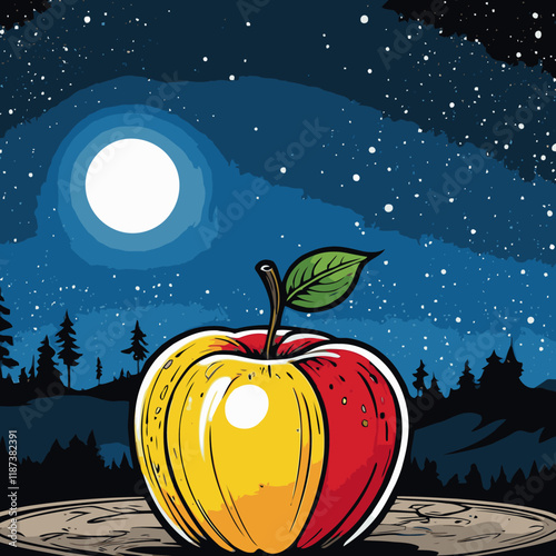 apple fruit vector for design needs 