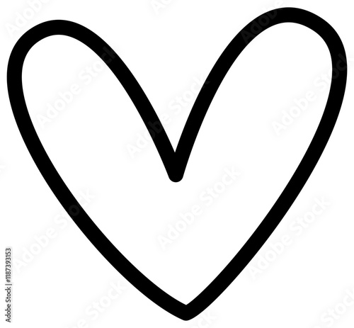 Obraz na plátně Heart | Cute Heart Shape | Vector Valentine Design