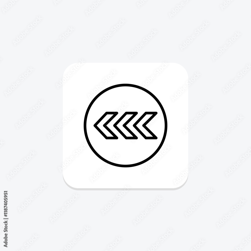Chevron Left line icon , vector, pixel perfect, illustrator file Chevron Left line icon , vector, pixel perfect, illustrator file
