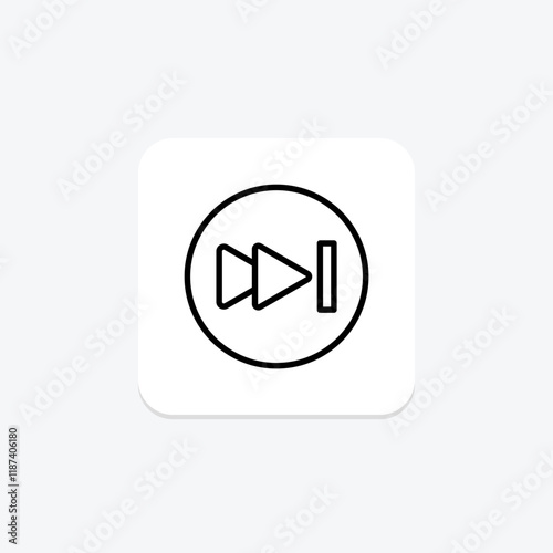 Free Download Fast Forward line icon , vector, pixel perfect, illustrator file - GFXLoad