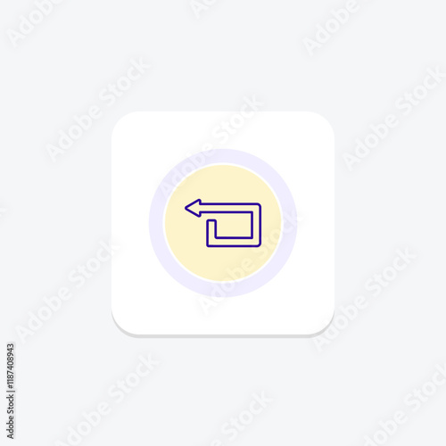 Repeat Arrow color circle icon , vector, pixel perfect, illustrator file