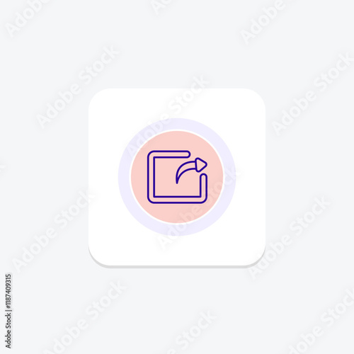 Share Arrow color circle icon , vector, pixel perfect, illustrator file photo