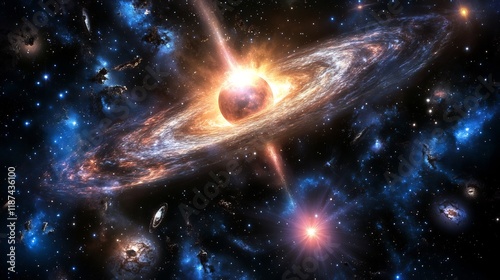 Stellar evolution visualized neutron stars pulsars and the vibrant remnants of supernova explosions illuminating the dark cosmos