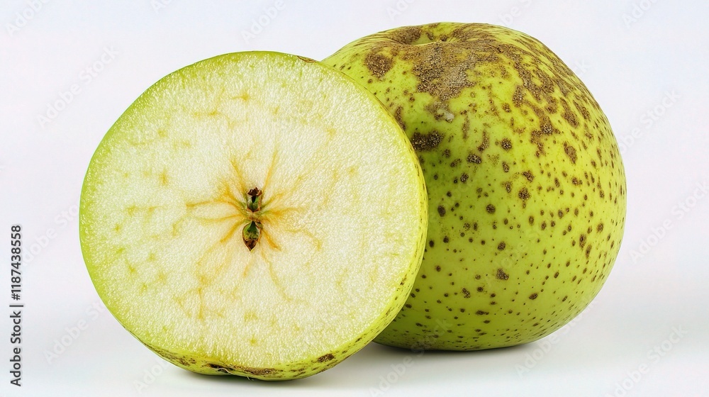 Fresh Cut Apple: An inviting close-up of a juicy apple, sliced to reveal its crisp, fresh interior. A perfect representation of nature's sweet bounty. Fresh Cut Apple: An inviting close-up of a juicy apple, sliced to reveal its crisp, fresh interior. A perfect representation of nature's sweet bounty.