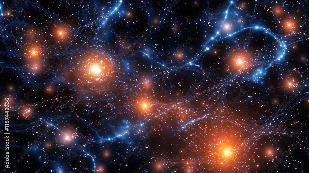 Visualization of dark matter dark energy interacting revealing their mysterious influence on galaxy formation and the structure of the observable universe Visualization of dark matter dark energy interacting revealing their mysterious influence on galaxy formation and the structure of the observable universe