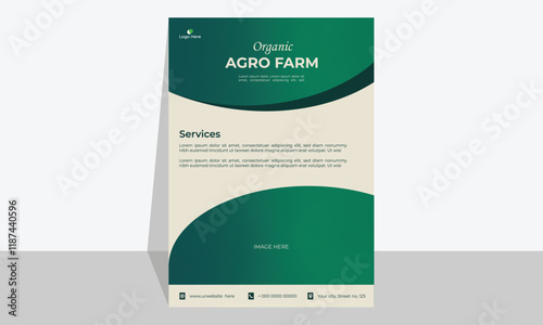 Your Trusted Partner in Organic Farming ,From Our Fields to Your Table flyer templet design