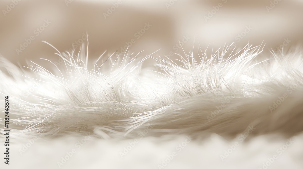 Close-Up of Soft, Fluffy White Fur Texture, Delicate, Cozy, Warm, Natural Beauty Close-Up of Soft, Fluffy White Fur Texture, Delicate, Cozy, Warm, Natural Beauty
