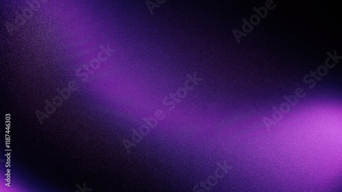 Fototapeta Naklejka Na Ścianę i Meble -  Black dark deep blue violet indigo purple fuchsia magenta pink abstract background. Color gradient. Line wave. Bright light glow glitter shine neon metallic.Noise grain mesh.Design.Christmas Birthday.