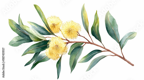 Fototapeta Naklejka Na Ścianę i Meble -  branch eucalyptus sideroxylon