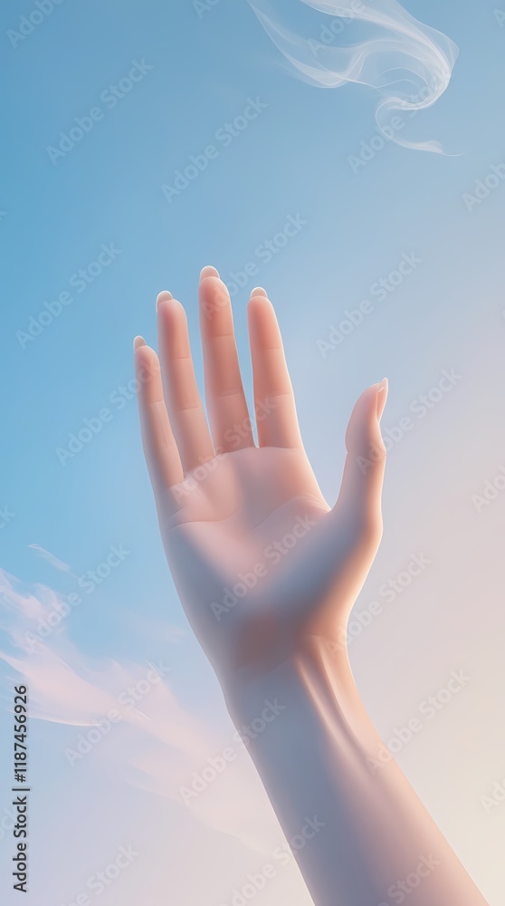 hand in sky