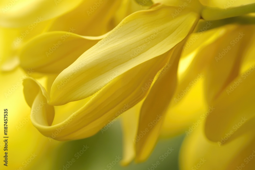 Obraz premium A bright yellow flower in focus with blurred background