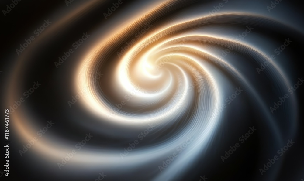 A swirling, glowing pattern of light and darkness, light and darkness, abstract representation