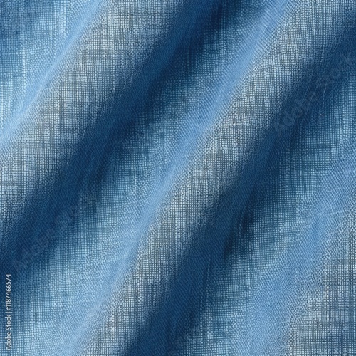 Chambray Fabric Texture. A Close-up of Textured and Durable Clothing Material for Fashion and Design