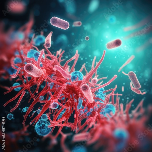 Clostridium Perfringens Bacteria: Understanding Its Toxin in Relation to Human Migraines and Paralysis photo