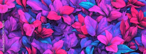 Luxury Orchid wallpaper design with modern tropical pattern, featuring blossom floral and blooming realistic isolated flowers. Hand drawn, modern illustration