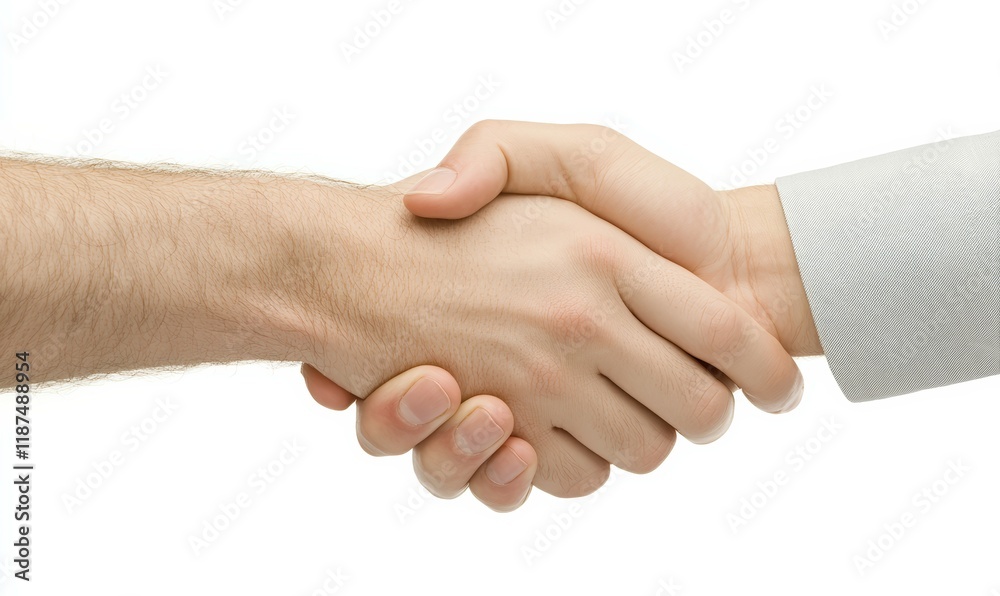 Close up of business handshake in the office Close up of business handshake in the office