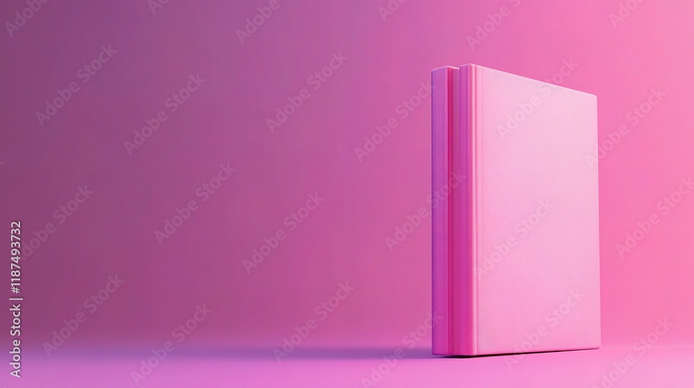 Pink Book Mockup: Two pink books standing upright against a soft pink background, creating a minimalist and elegant book cover mockup. Ideal for showcasing book designs or presentations. Pink Book Mockup: Two pink books standing upright against a soft pink background, creating a minimalist and elegant book cover mockup. Ideal for showcasing book designs or presentations.
