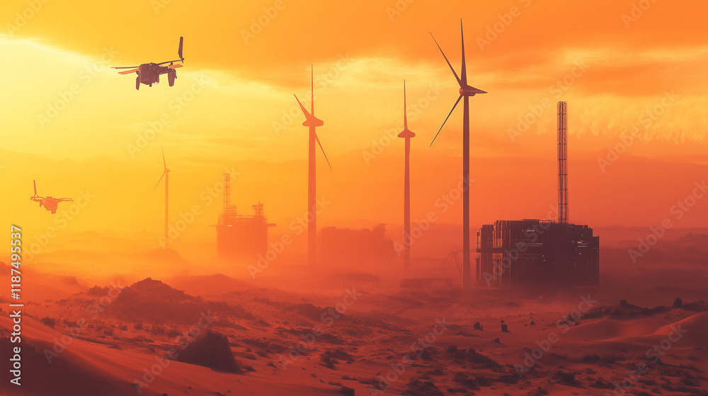 Naklejka premium sunset