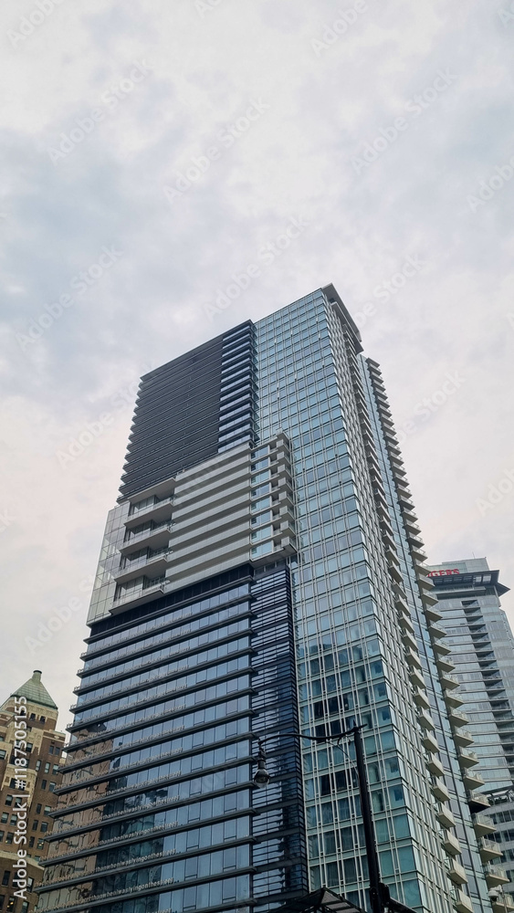 Vancouver, Canada. Streets and buildings in the city center, skyscraper. Vancouver, Canada. Streets and buildings in the city center, skyscraper.