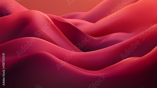 Rich, deep maroon tone exhibited in a velvety fabric fold, subtly illuminated by soft, warm light, evoking. Brightshade. Illustration