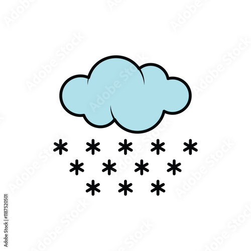 Snow Flurries vector icon