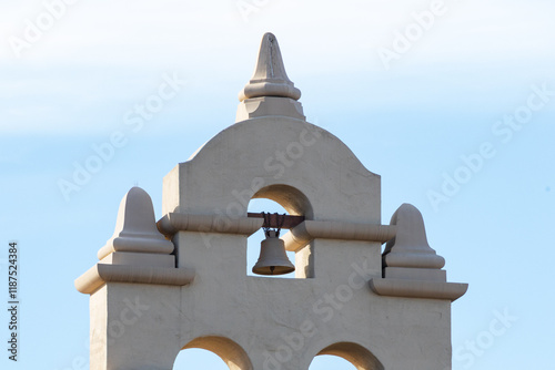 Cuadro en lienzo Old mission bell tower