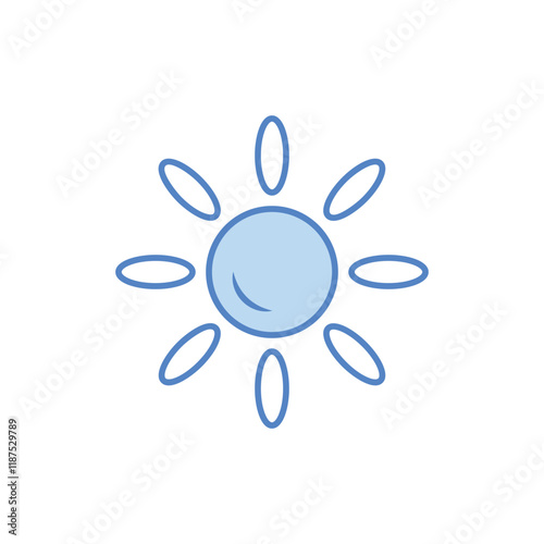 Sun  vector icon