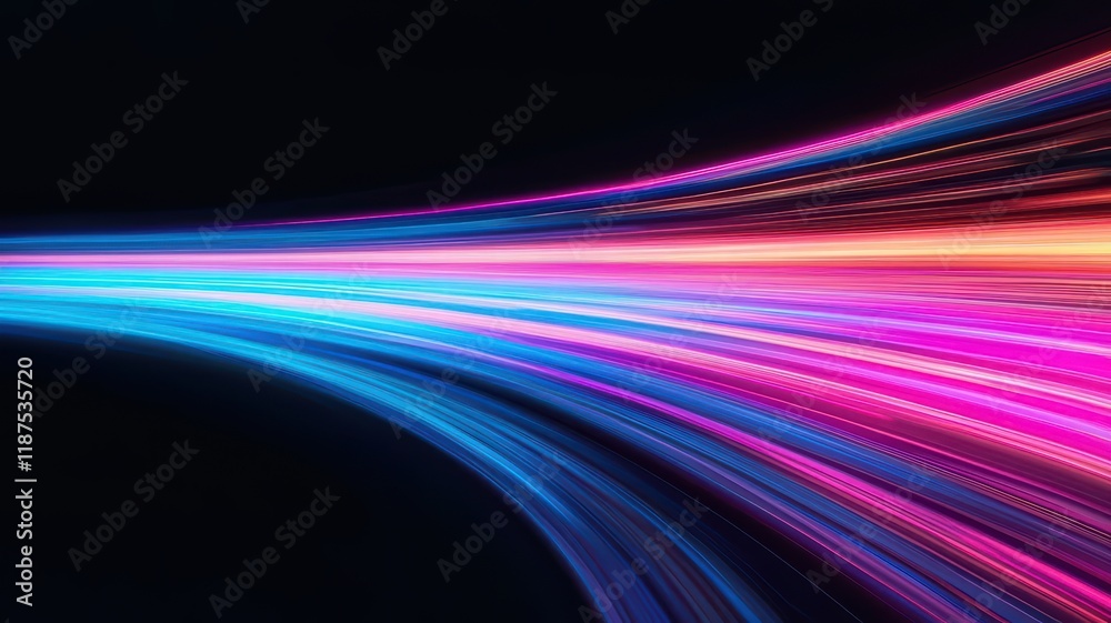 A vibrant, flowing design featuring colorful light trails against a dark background, evoking energy and movement. A vibrant, flowing design featuring colorful light trails against a dark background, evoking energy and movement.