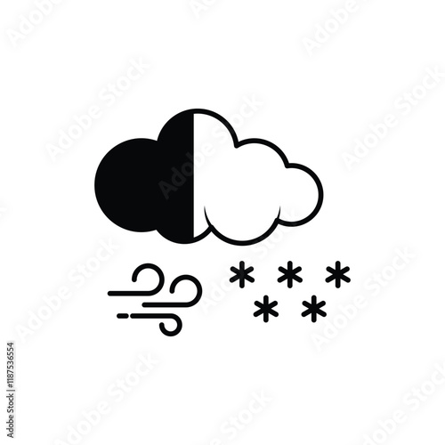 Blizzard vector icon