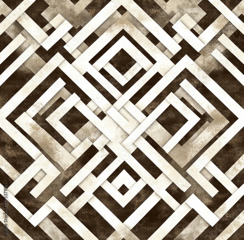 The spiral Hmong pattern, seamless and perfect for use in decoration, textiles, and wallpaper backgrounds