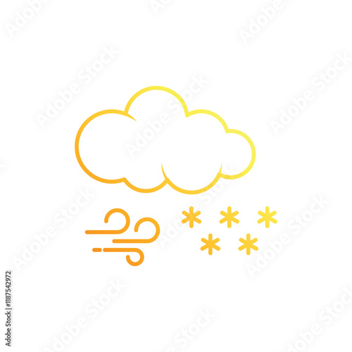 Blizzard vector icon