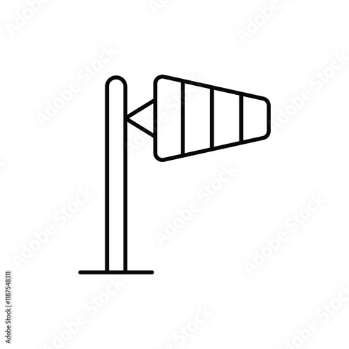 Windsock  vector icon