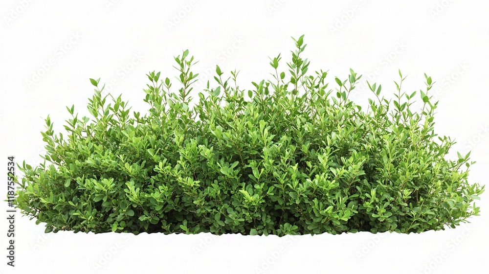 Isolated Green Bush on White Background Perfect for Design Projects Isolated Green Bush on White Background Perfect for Design Projects