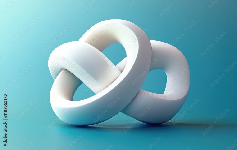 3D Modern Logo Design with Seamless Knot in Minimalist Style for Innovation and Technology 3D Modern Logo Design with Seamless Knot in Minimalist Style for Innovation and Technology