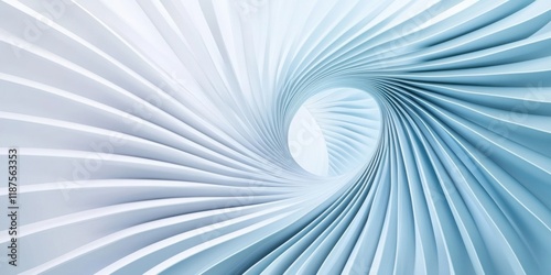 Swirling patterns in white and blue represent airflow in this abstract wind energy concept